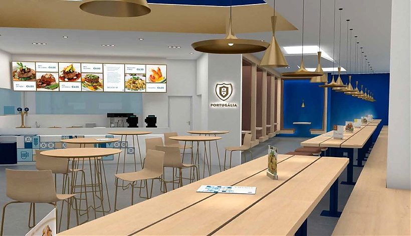 Competition of ideas for new image Restaurants Portugalia, Forum Montijo
