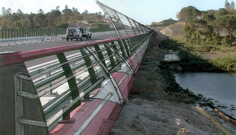 Safety Guard for Overpass at Ribeira da Califórnia on A13